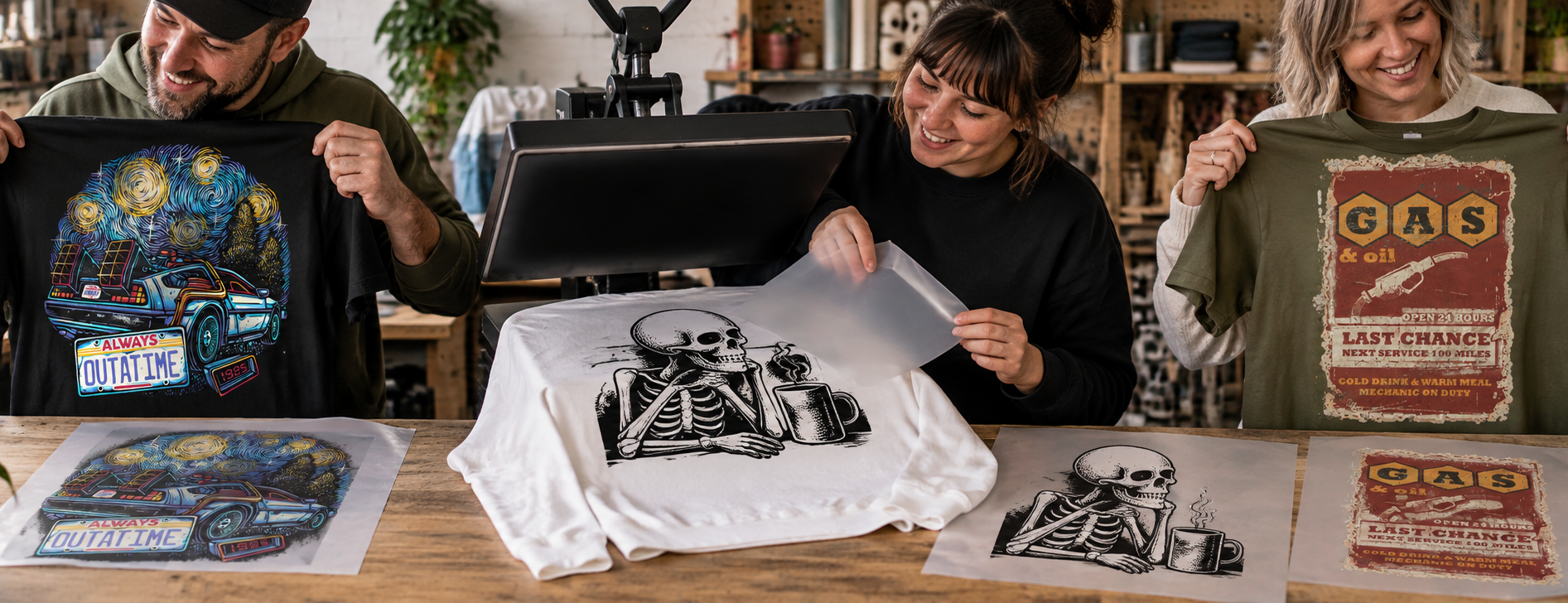 DTF heat transfers from Quid Press