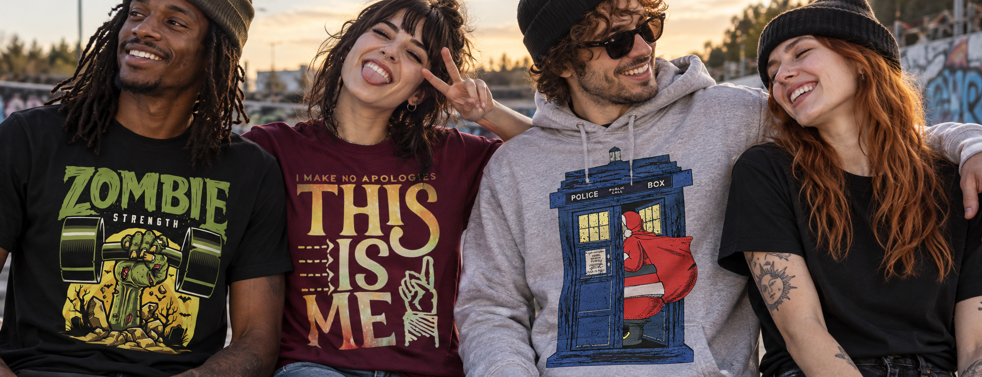 printed t-shirts and hoodies from Ten Quid Teez