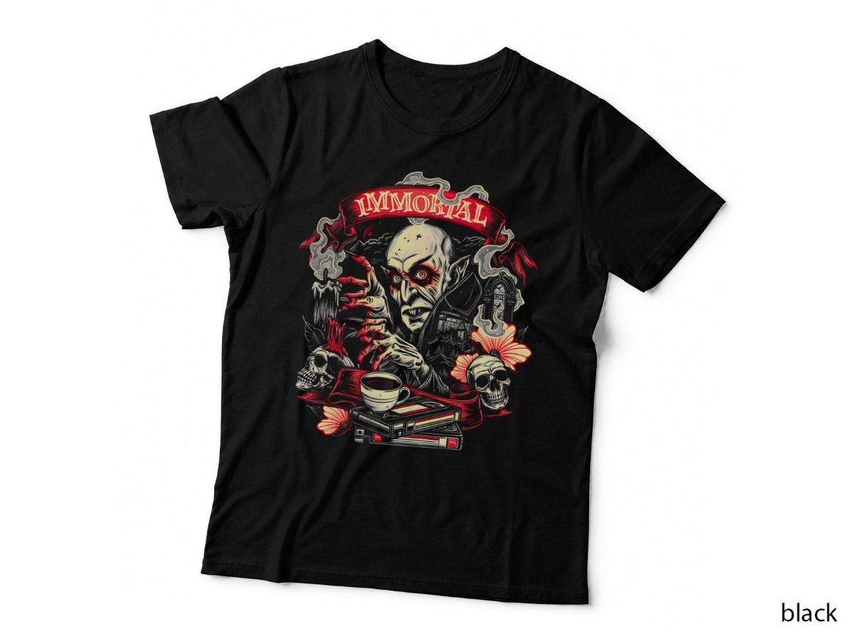 Nosferatu Immortal Vampire Gothic Horror T-Shirt, Vintage Silent Film Hoodie