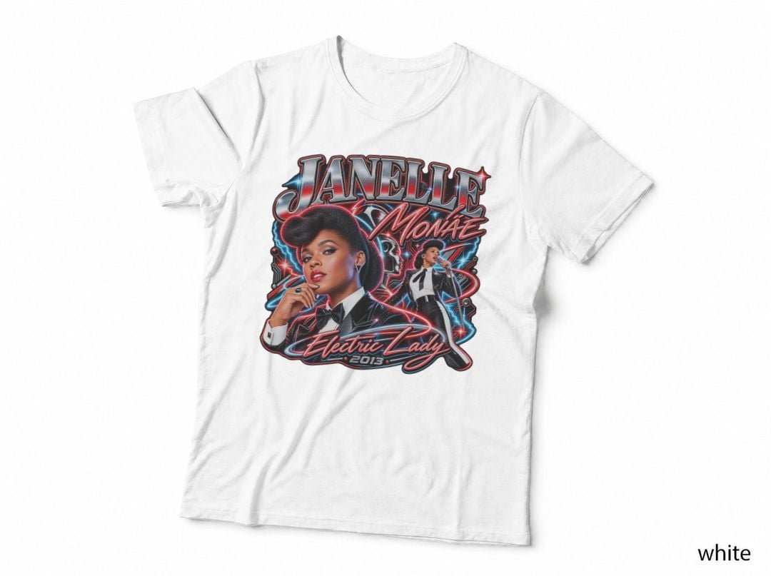 Janelle Monae Electric Lady 2013 Funk Soul RNB Afrofuturist T-Shirt Hoodie