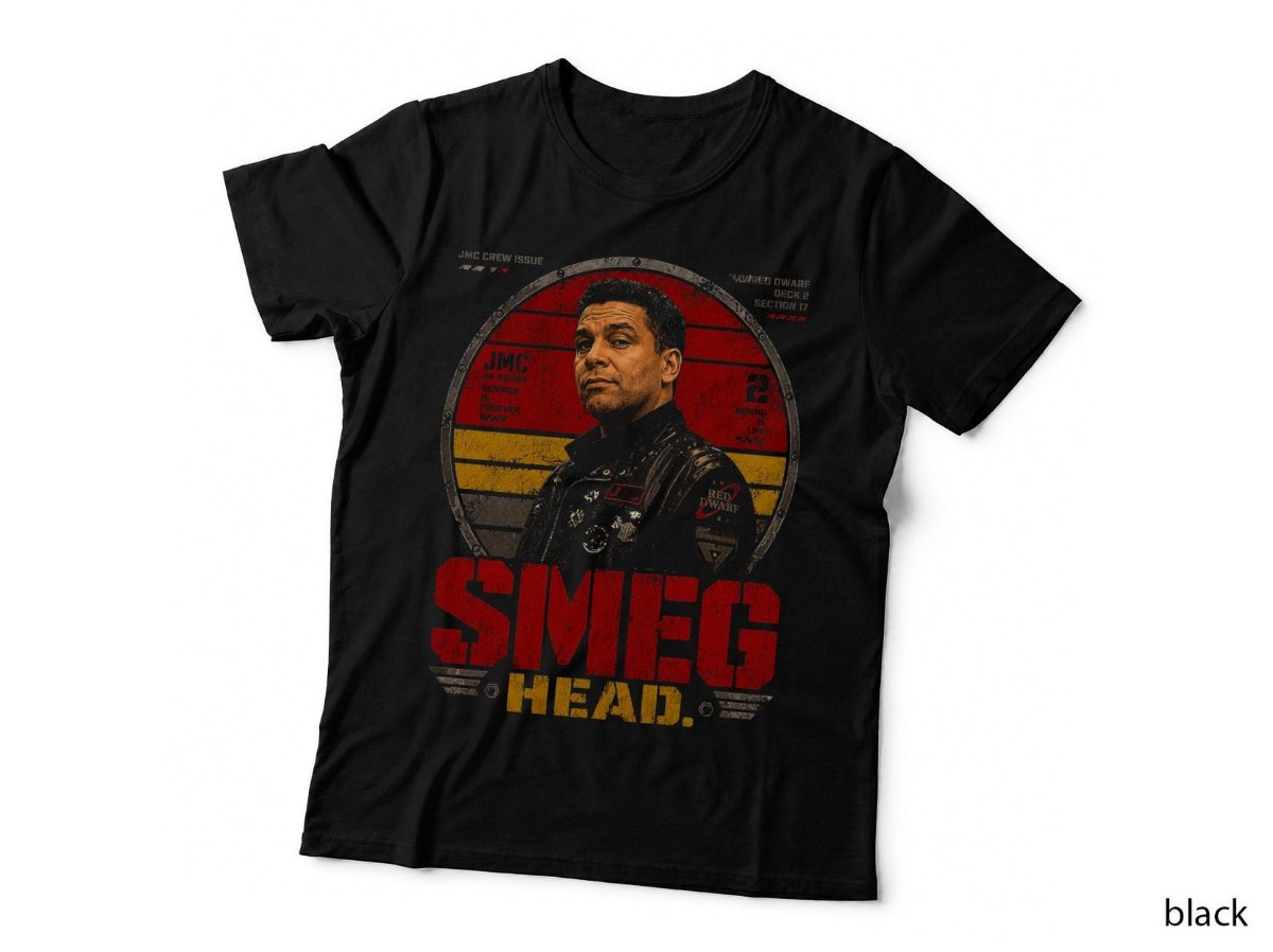 Red Dwarf Smeg Head T-Shirt, Industrial Sci Fi Cult British Halftone Hoodie