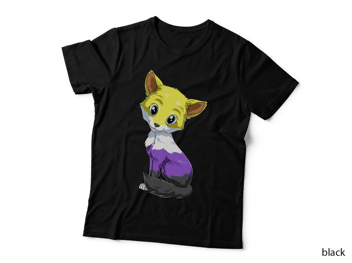 Nonbinary Fox - Genderqueer Pride LGBTQ T-Shirt