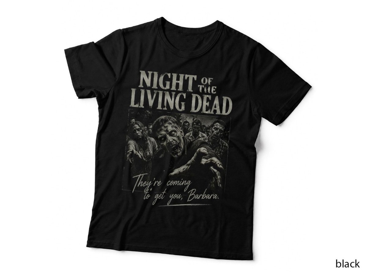 Zombie Horde T-Shirt, Night Of The Living Dead Vintage Horror Halftone Hoodie