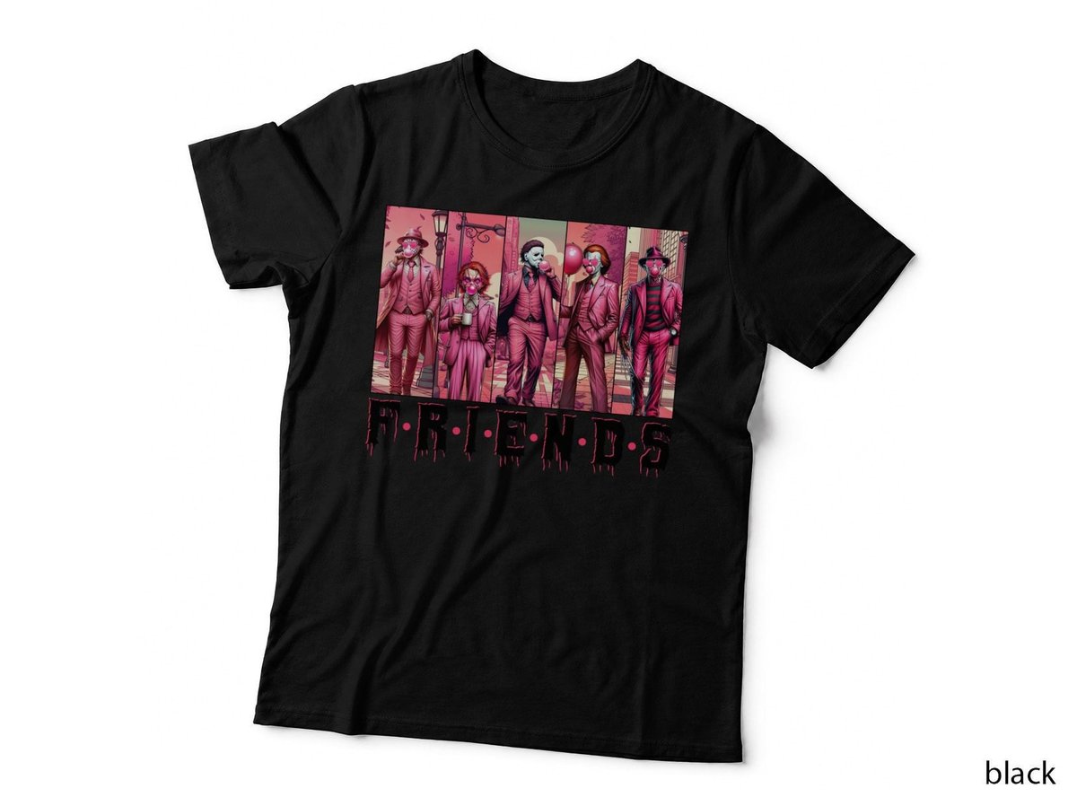 Horror Friends T-Shirt, Halloween Costume Shirt, Spooky Party Wear