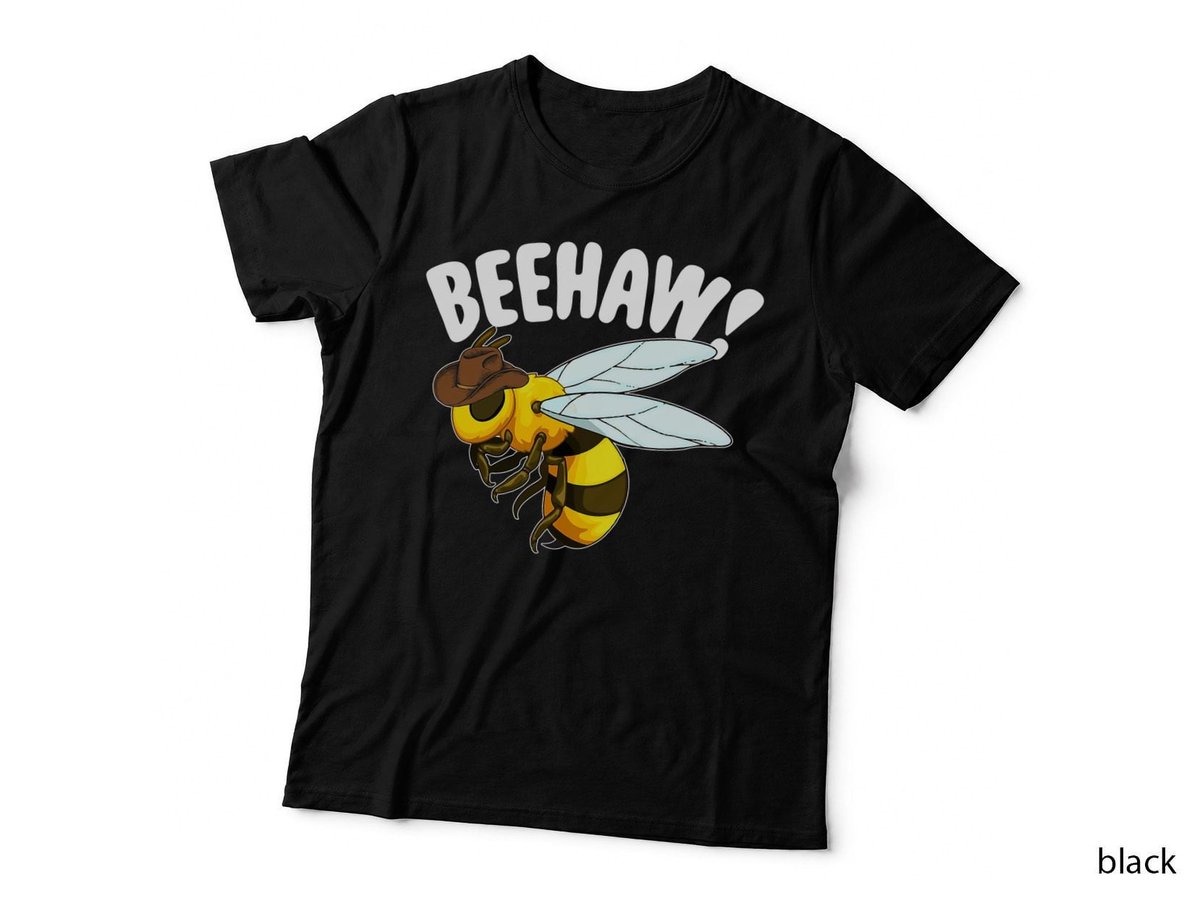 Bee Beehaw Cowboy Bee With A Hat Funny Insects T-Shirt