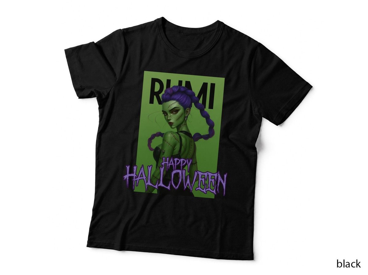 Halloween Frankenstein Girl T-Shirt, Gothic Horror Style