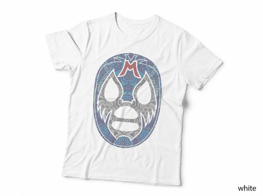 Mex-Art Lucha Libre Mexican Wrestler Legend Mil Máscaras T-Shirt