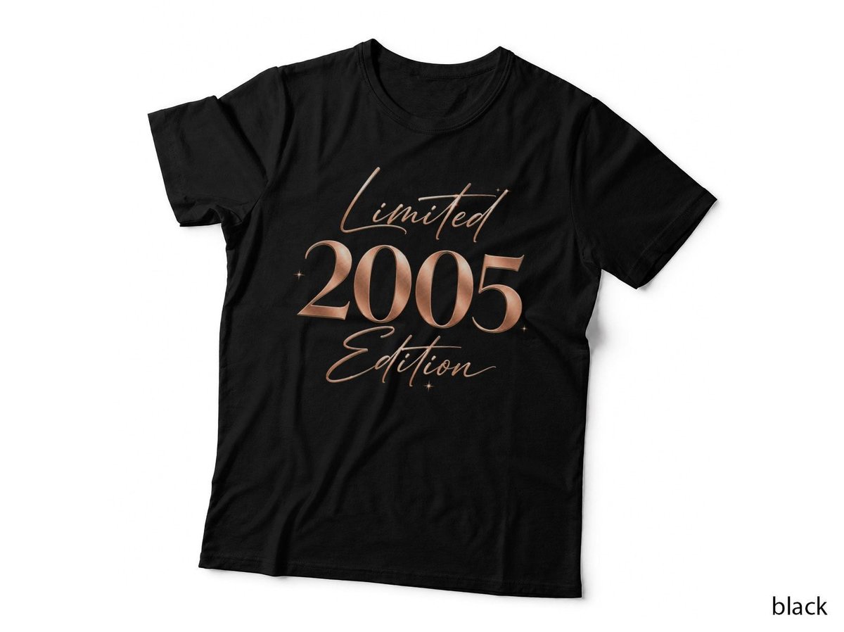Limited 2005 Edition 21st Birthday Rose Gold T-Shirt Hoodie Born 2005 Gift Her