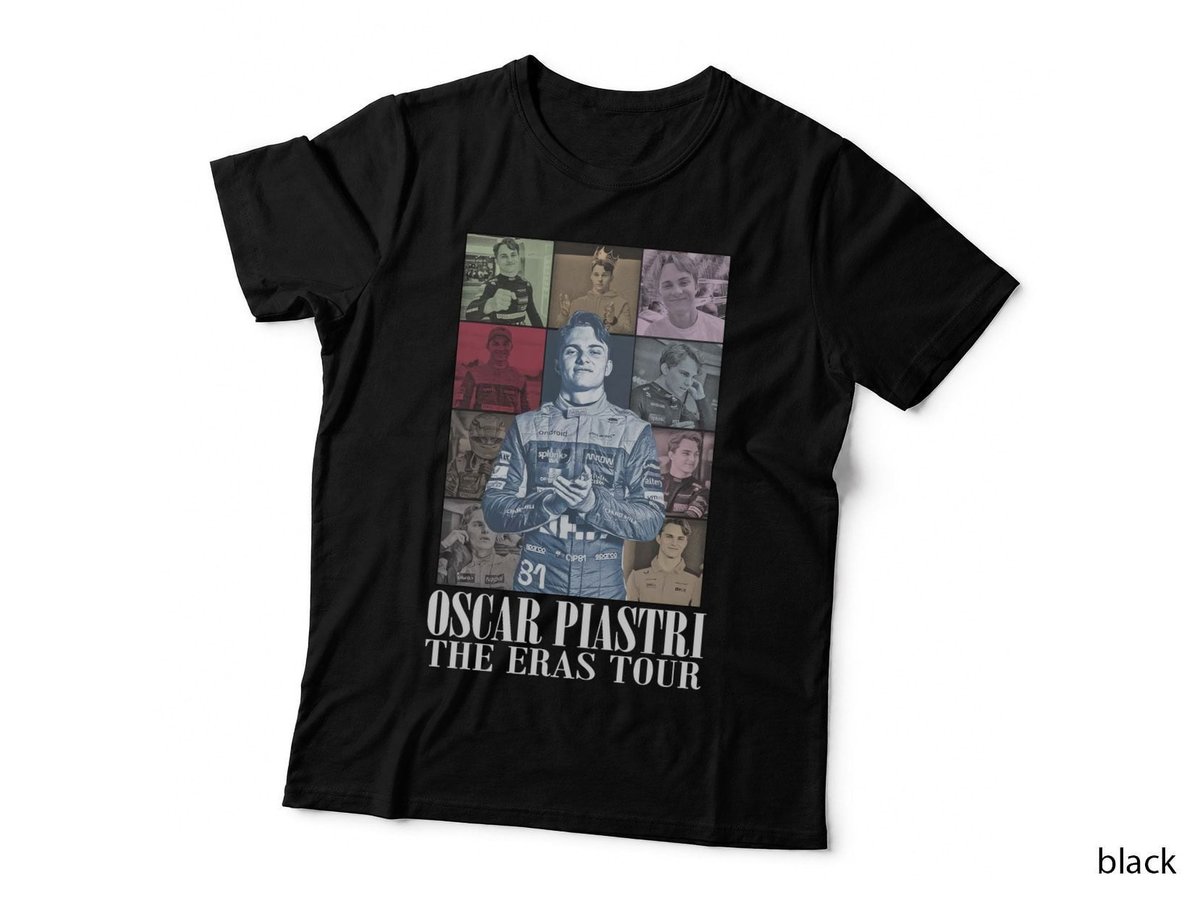 Oscar Piastri The Eras Tour T-Shirt, F1 Motorsport, Racing Fan Style