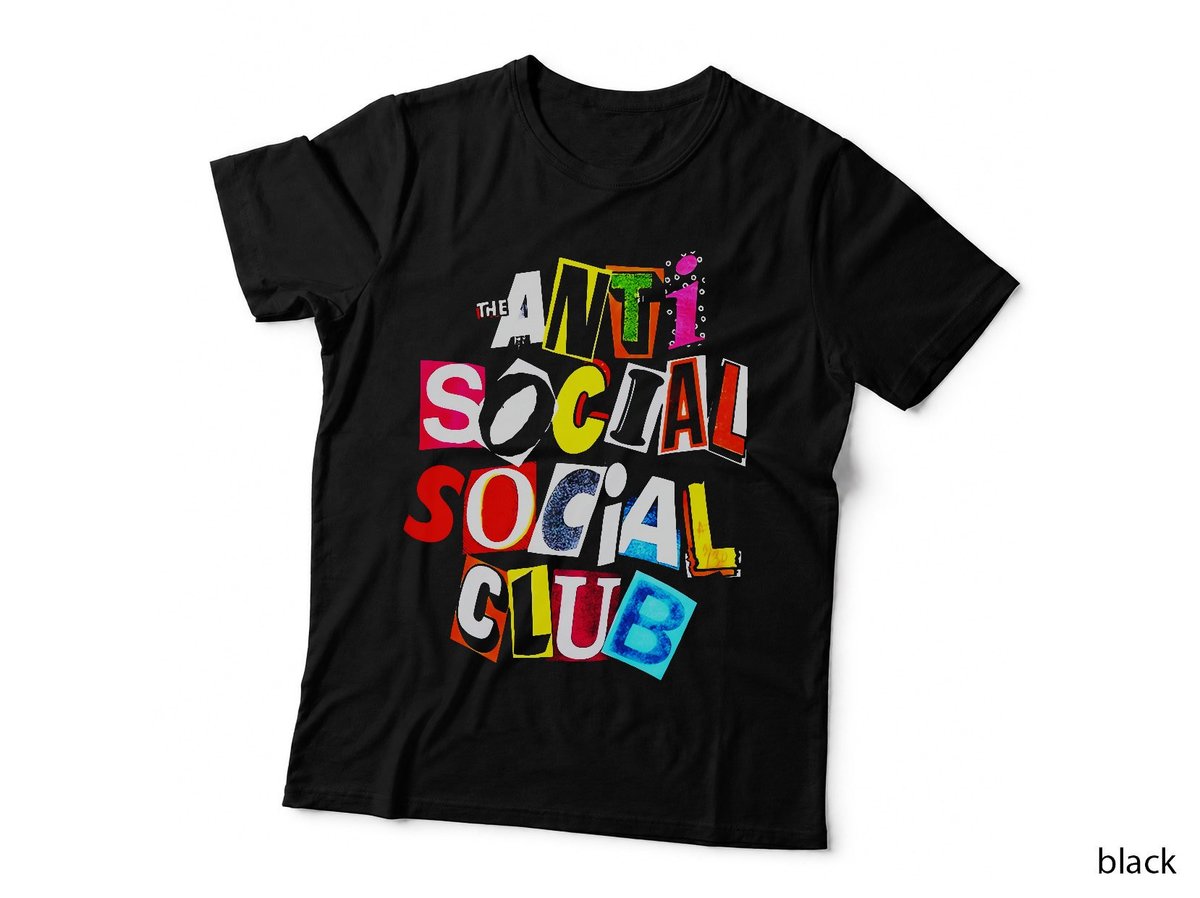 Anti Social Social Club Print, Anti Club Design, Social T-Shirt