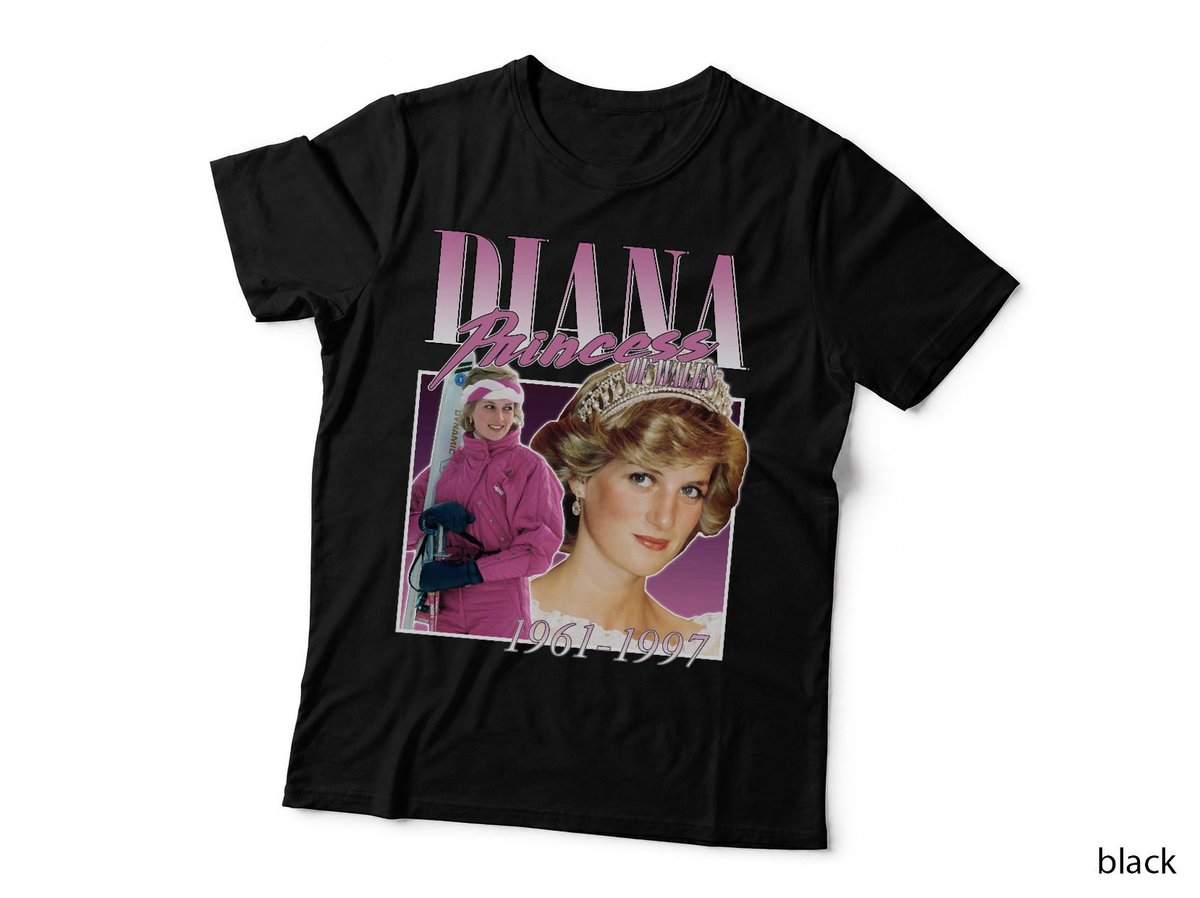 Diana Princess Of Wales T-Shirt, 90s Nostalgia Retro, Royal Icon Tribute
