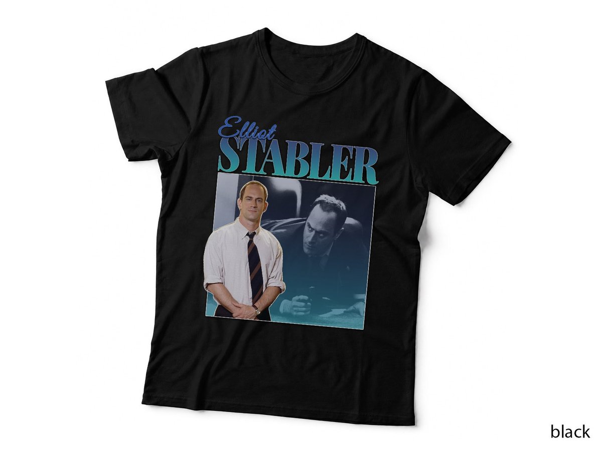 Elliot Stabler T-Shirt, Law & Order SVU, Crime Drama Fan Art