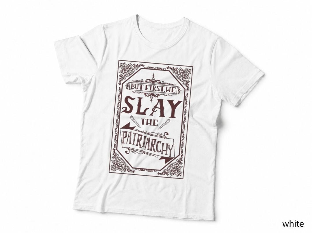Slay the Patriarchy Classic T-Shirt, Feminist Typography