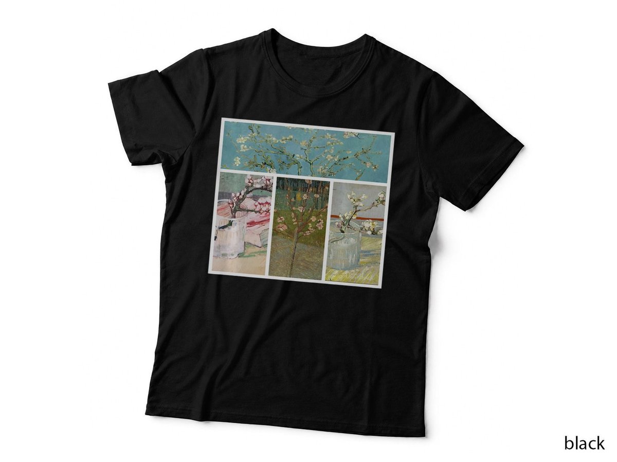 Almond Blossom Van Gogh Artwork Retro Vintage Premium T-Shirt