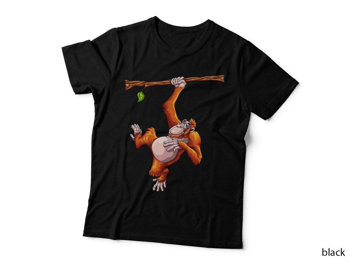Cool Orangutan Art For Men Women Kids Orangutan Apes Lover T-Shirt