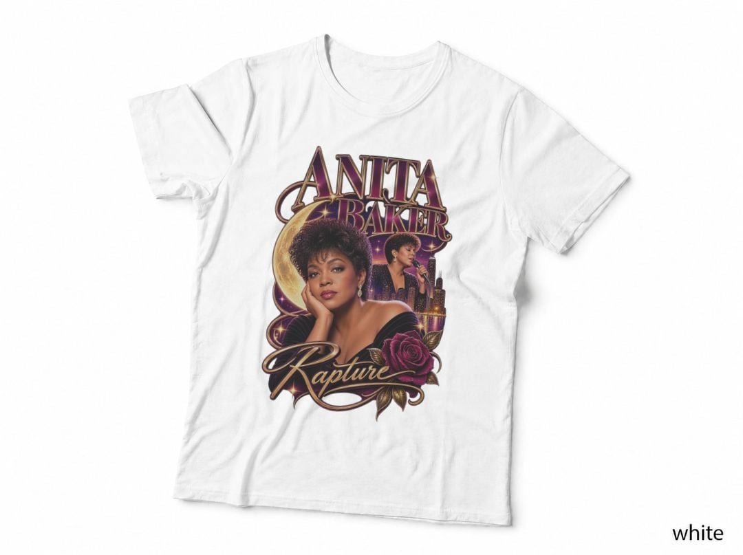 Anita Baker Rapture 1980s R&B Soul Music Concert Tour T-Shirt Hoodie Vintage