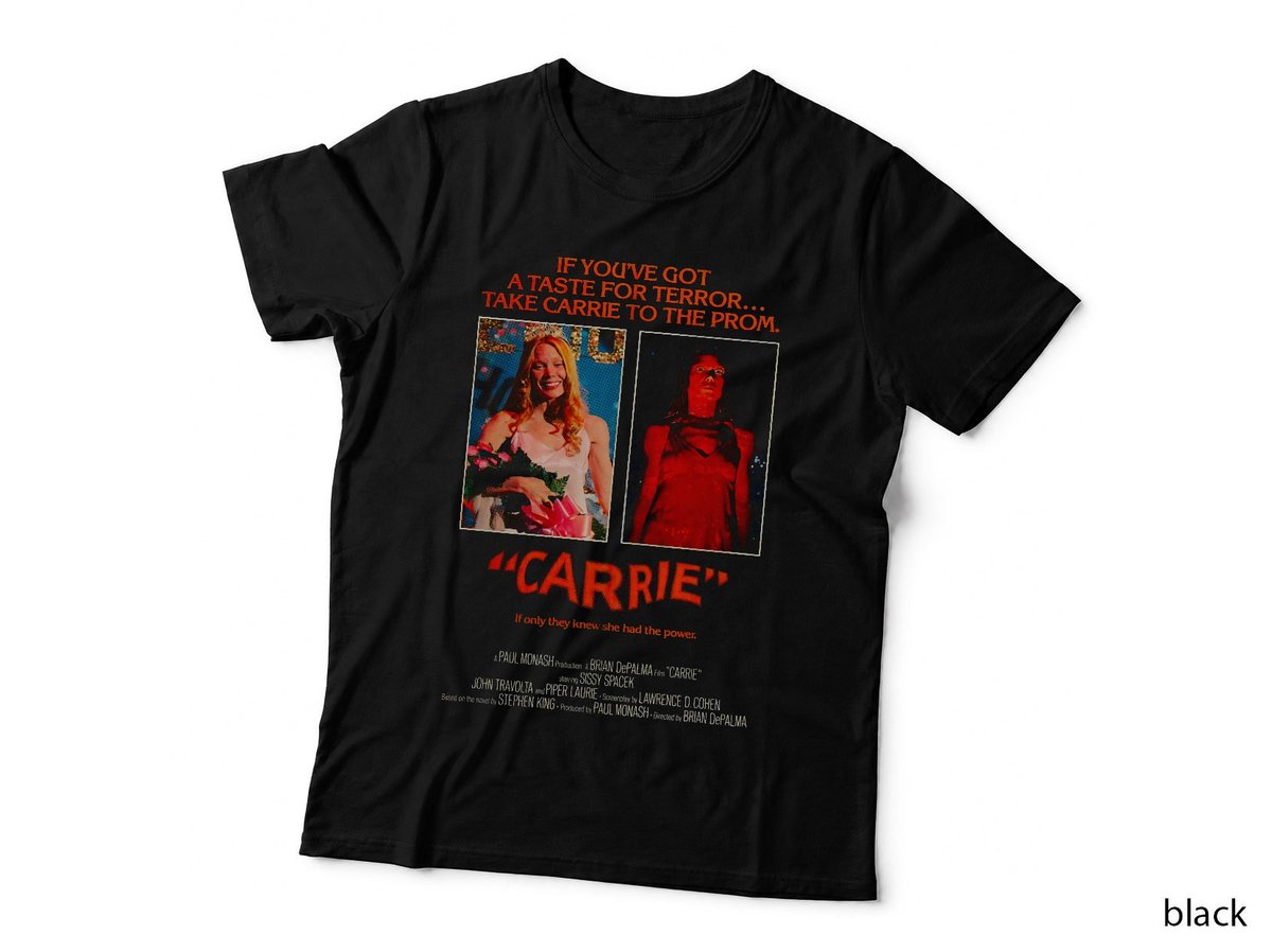 Carrie 1976 Prom T-Shirt, Retro Horror Movie, Halloween Costume