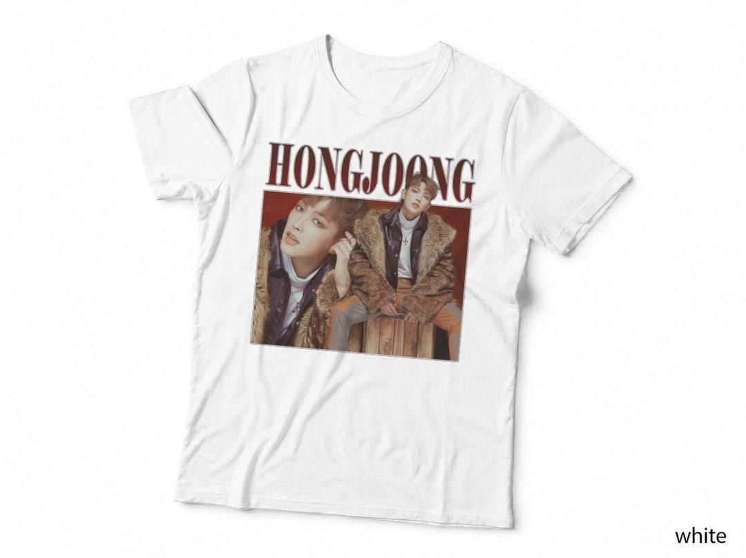 Hongjoong K-Pop Idol T-Shirt, Fashionable K-Pop Style, Music Lover Style