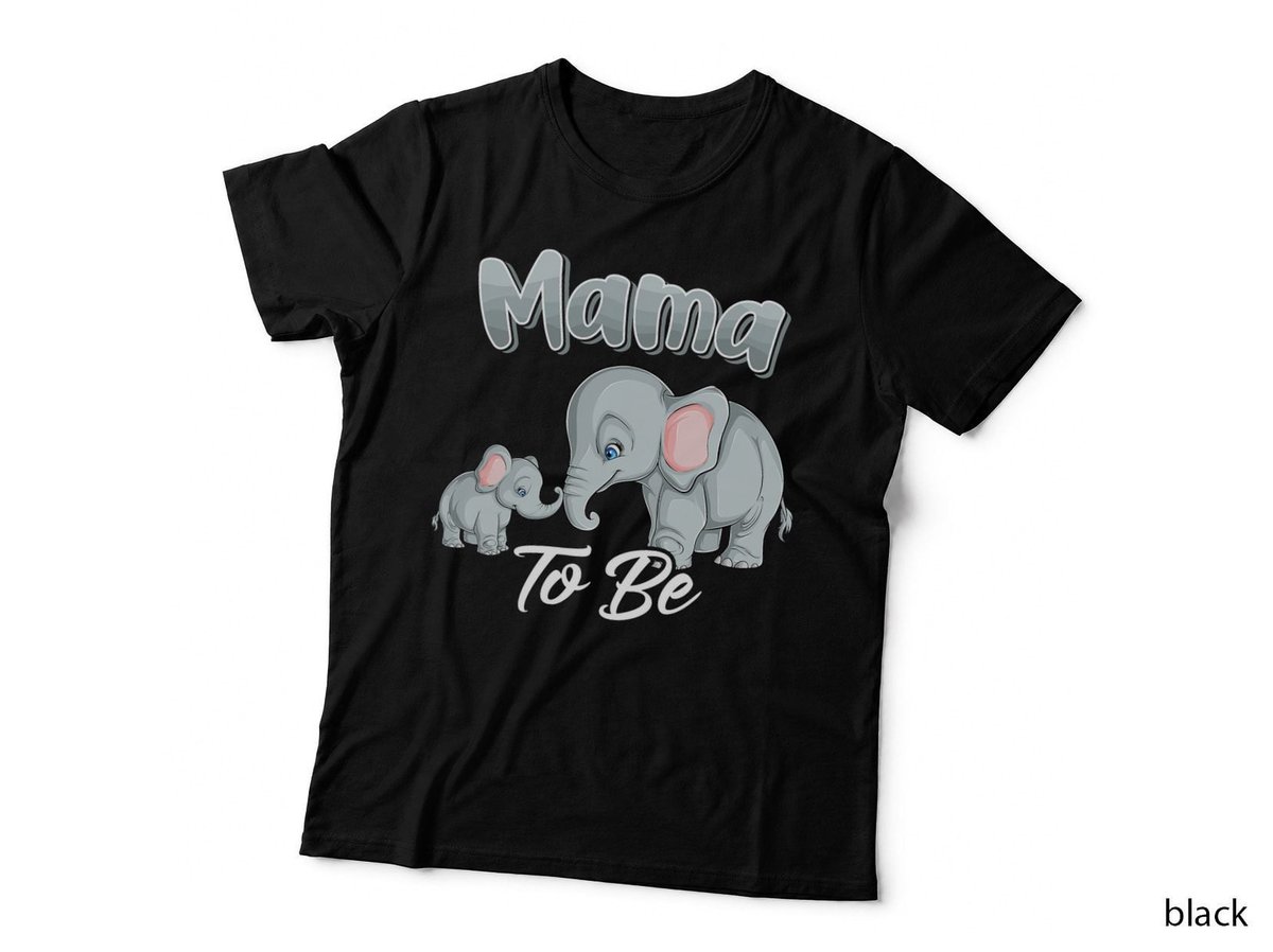 Soon Mama To Be Elephants For Baby Shower Gender Reveal T-Shirt