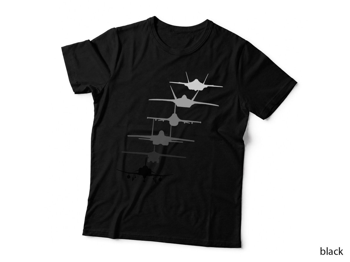 Air Force Fighter Jets F-4 F-111 F-15 F-16 F-22 F-35 T-Shirt