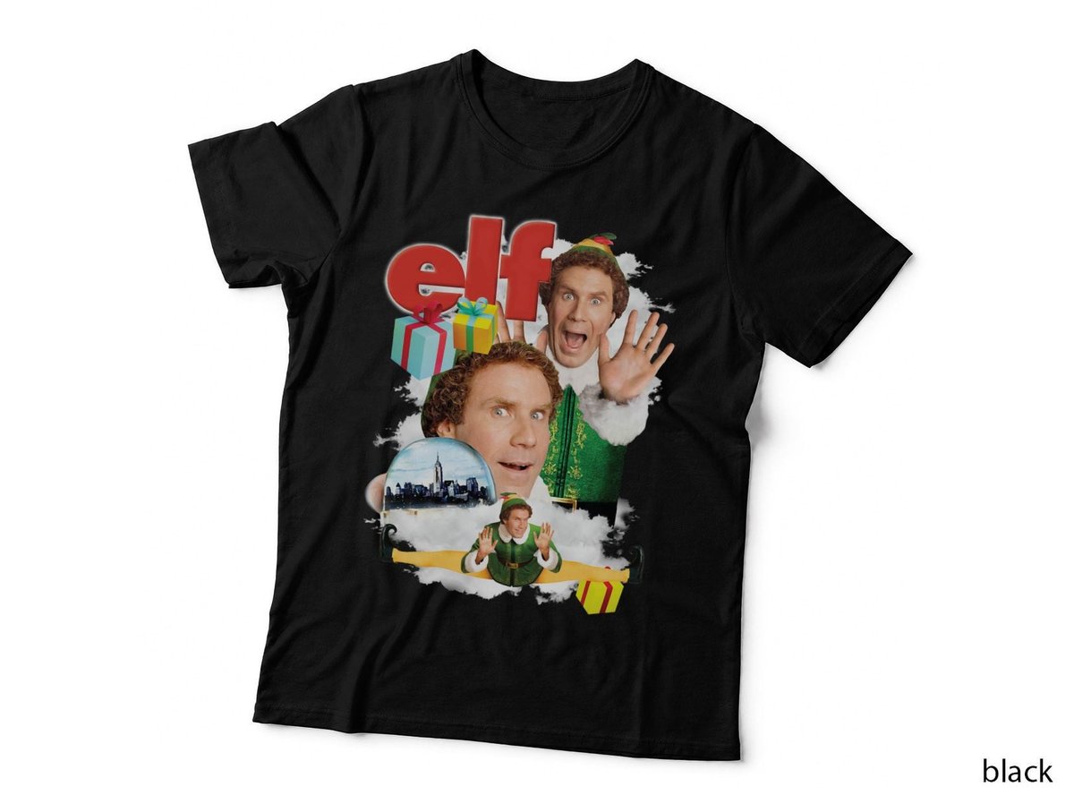 Elf Shirt, Will Ferral Shirt, Christmas Movie Collage T-Shirt