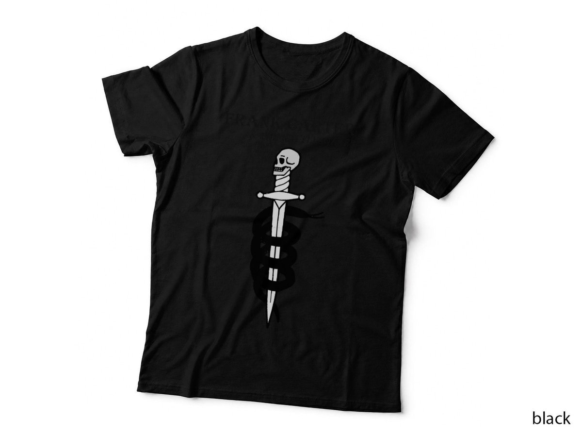 Frank Carter Rattlesnakes T-Shirt, Gothic Skull Snake Sword, Rock Band Fan
