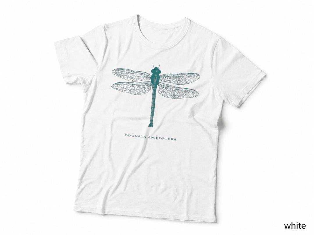 Dragonfly Naturalist Art Print T-Shirt For Nature Lovers