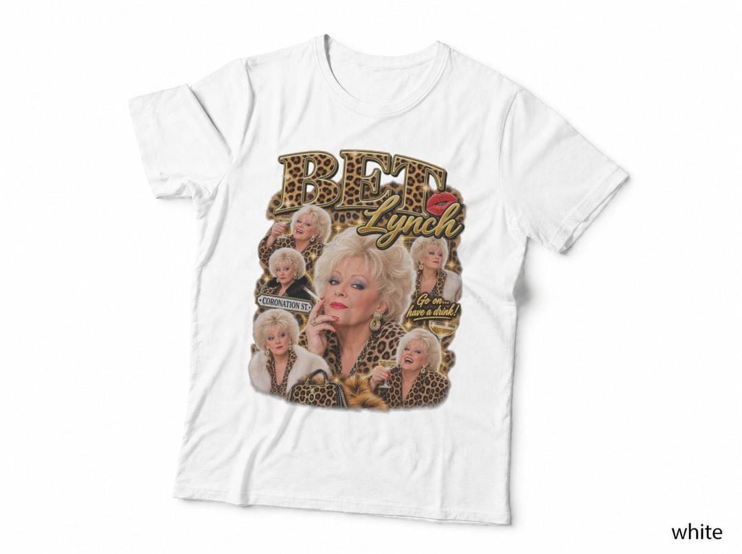 Bet Lynch Coronation Street Corrie British TV Soap Opera T-Shirt Hoodie Glamour