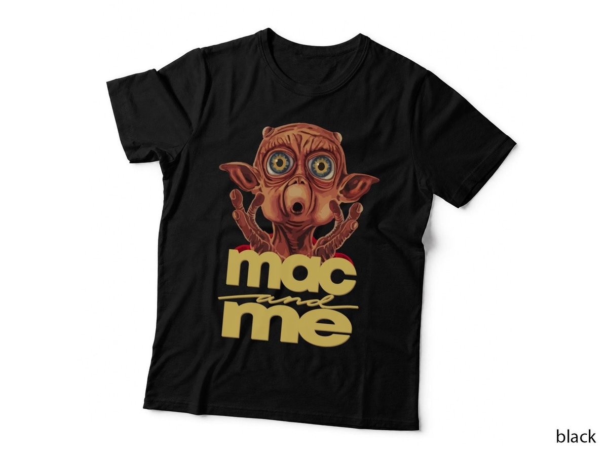 Mac and Me T-Shirt, Retro 80s Sci-Fi Movie, Nostalgia Alien Film Art
