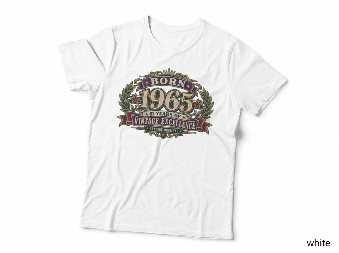 1965 61st Birthday Excellence Crest Genuine Original T-Shirt Hoodie Vintage