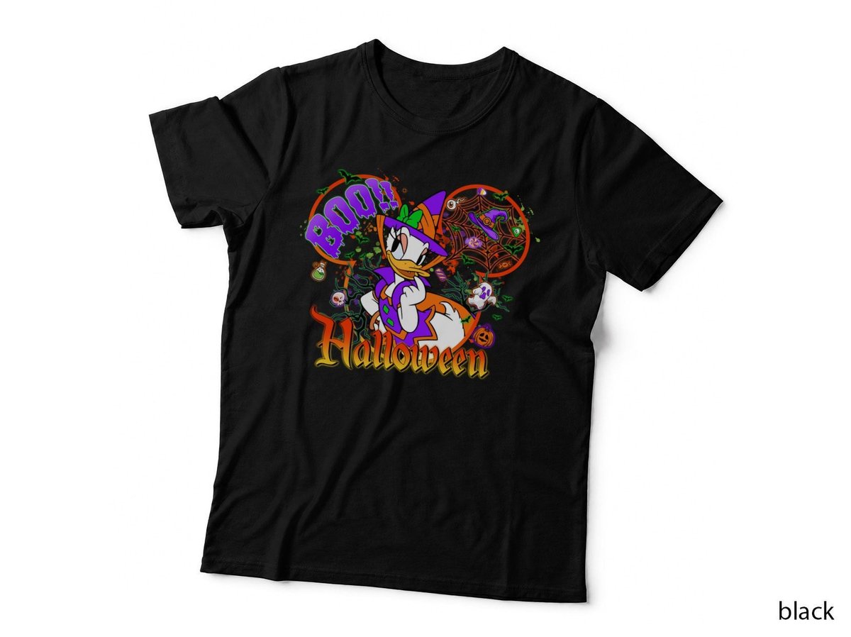 Halloween Daisy Duck Witch T-Shirt, Spooky Costume Theme