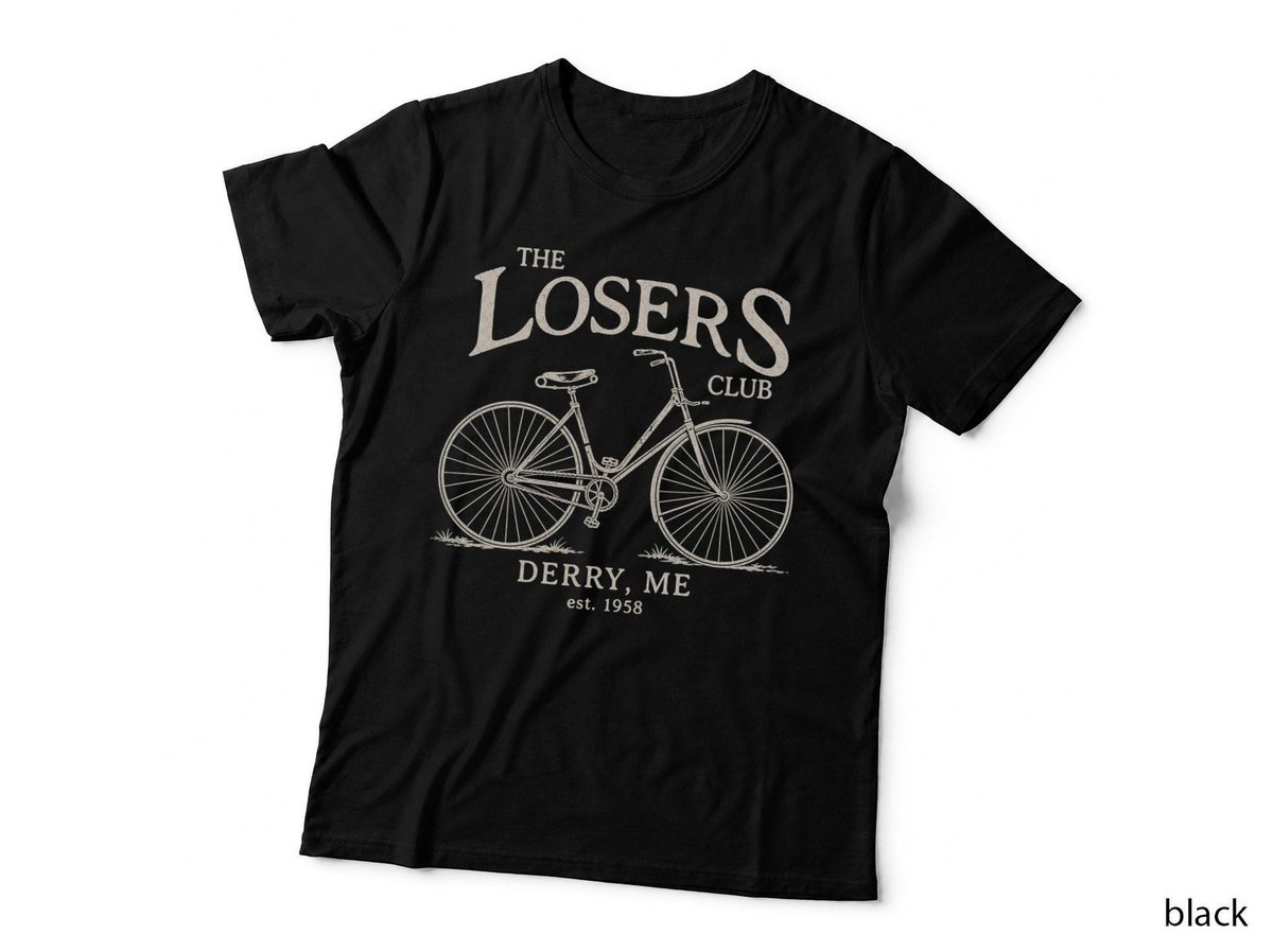 The Losers Club Bicycle Horror Halloween Goth T-Shirt Hoodie Vintage Gift
