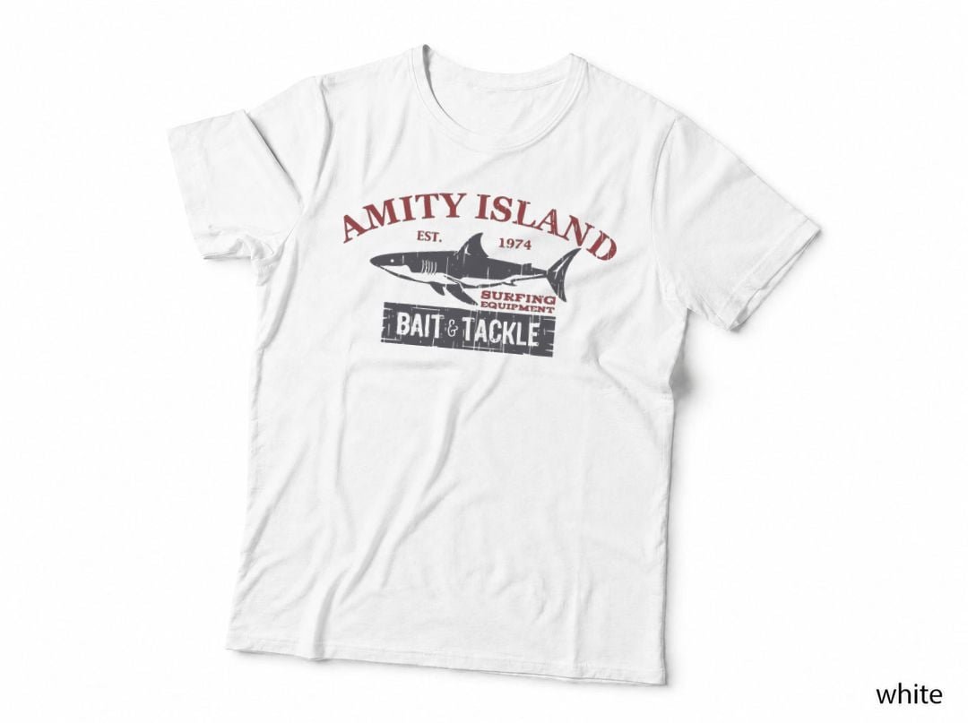 Amity Island Shirt, 80s Movie Jaws T-Shirt