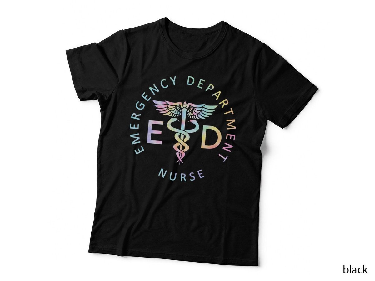 Emergency Nurse ED Nurse ER Emergency Department Nur Tie Dye T-Shirt