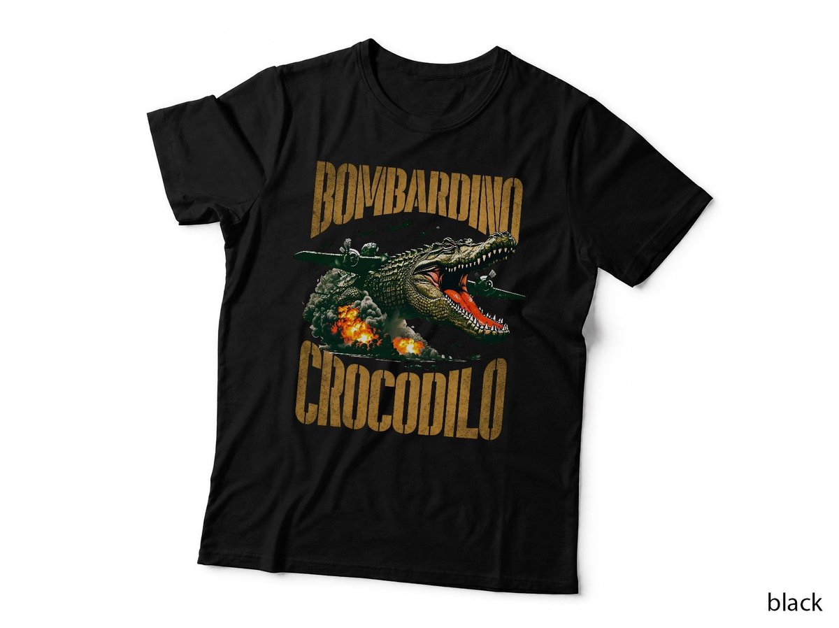 Bombardino Crocodilo, Italian Brain Rot Crocodile, Funny Kids Meme T-Shirt