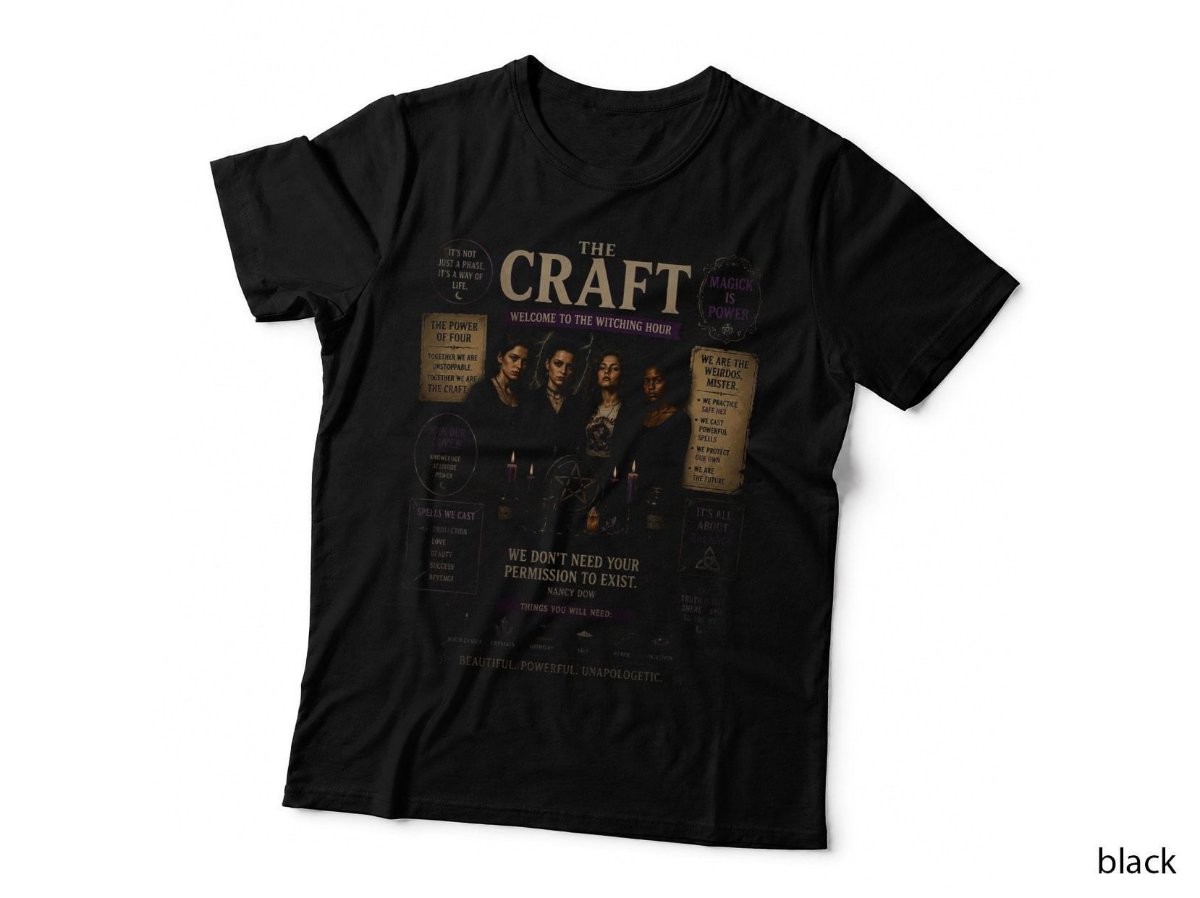 The Craft Witchy T-Shirt, Vintage 90s Occult Witch Horror Halftone Hoodie