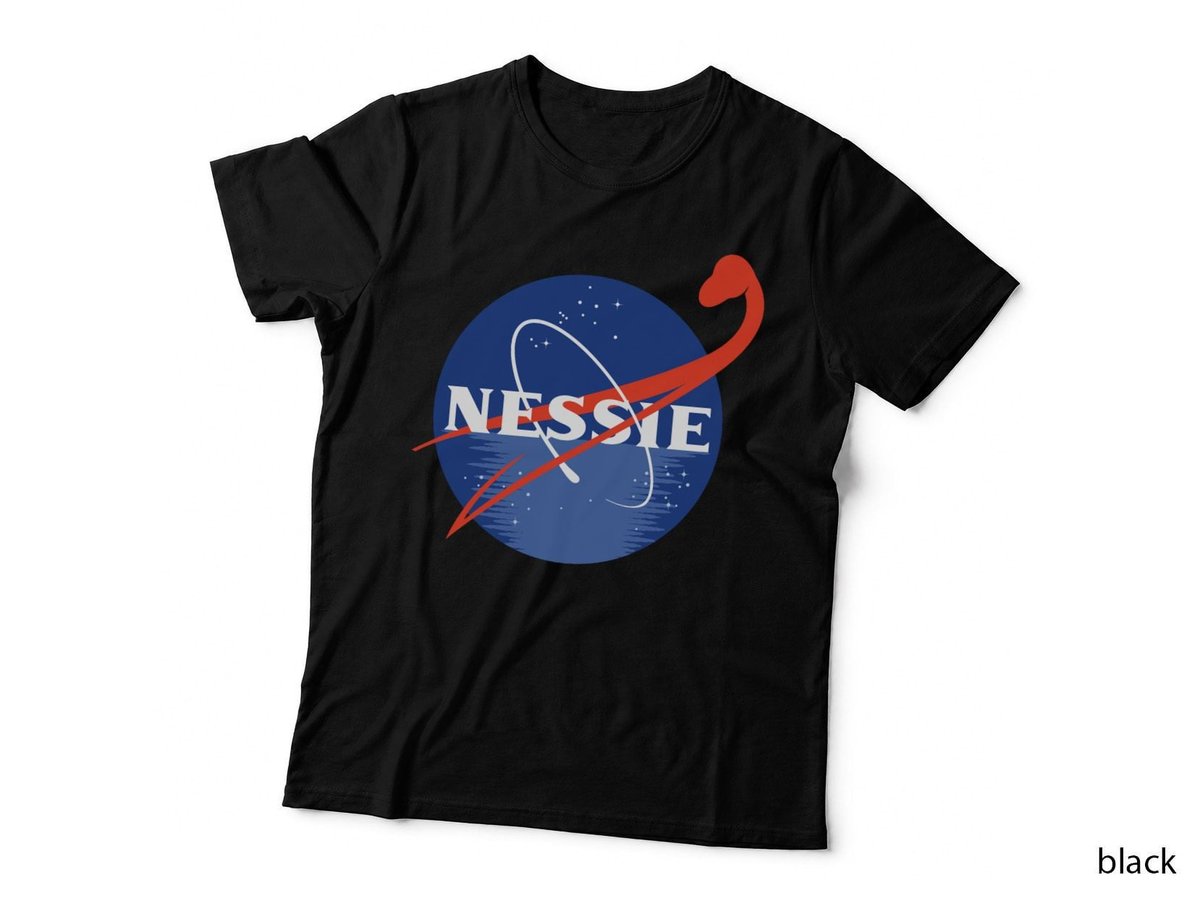 Nessie Logo T-Shirt, Loch Ness Monster Print, Pet Lover Apparel