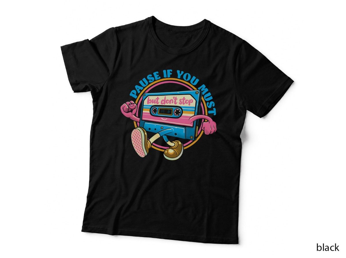 Pause If You Must Cassette 80s Music T-Shirt, Vintage Tape Hoodie, Sweatshirt