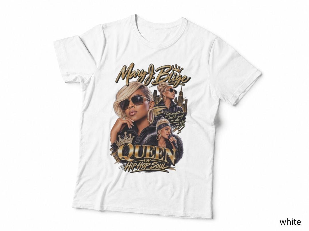 Mary J Blige Queen Of Hip Hop Soul 90s R&B Music Tour T-Shirt Hoodie Vintage