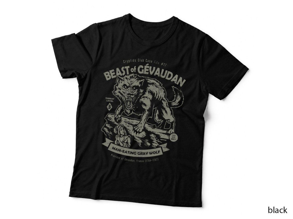Beast of Gevaudan T-Shirt, Cryptid Legend, Horror Thriller Style