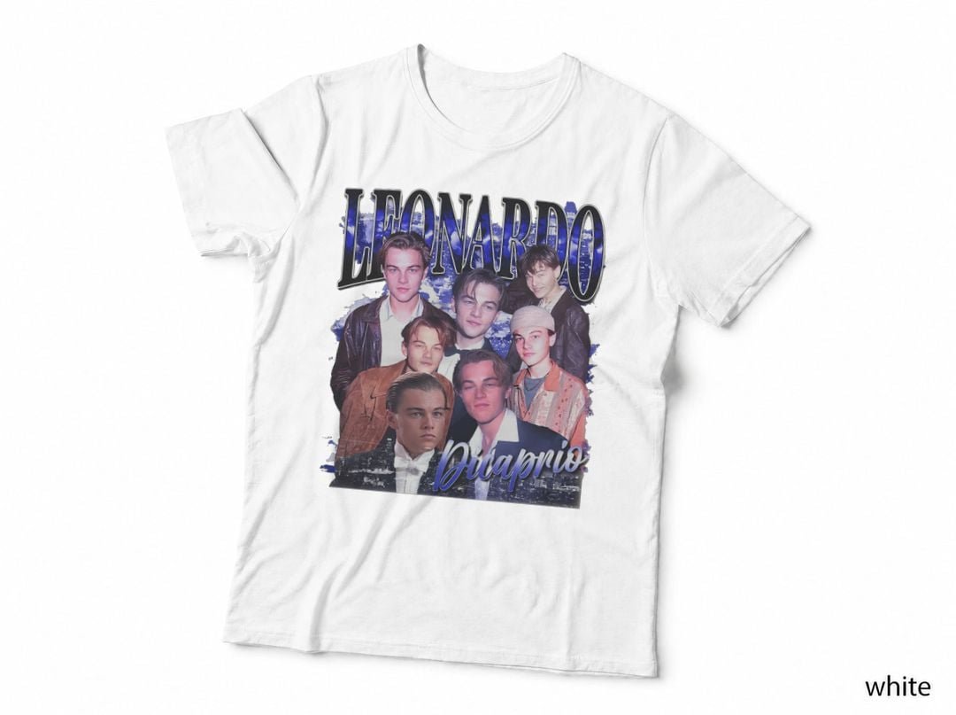 Leonardo DiCaprio 90s Vintage Homage T-Shirt, Retro Fashion
