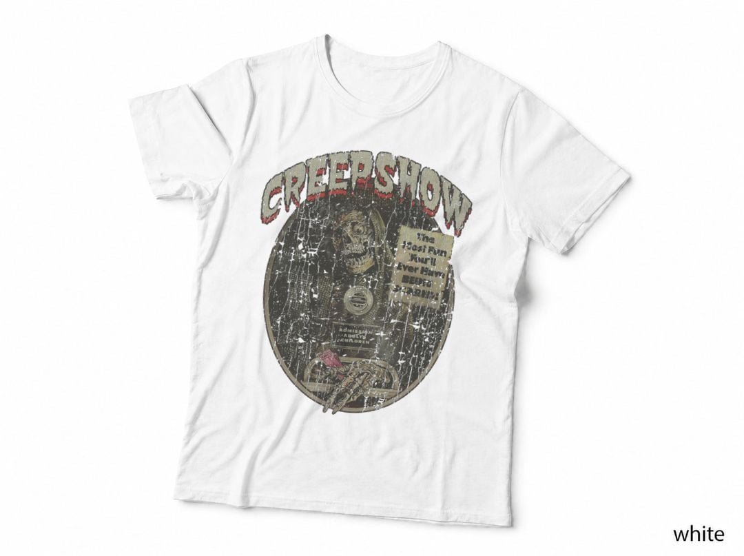 Creepshow T-Shirt, Retro Horror Movie Poster, Halloween Skeleton Fan