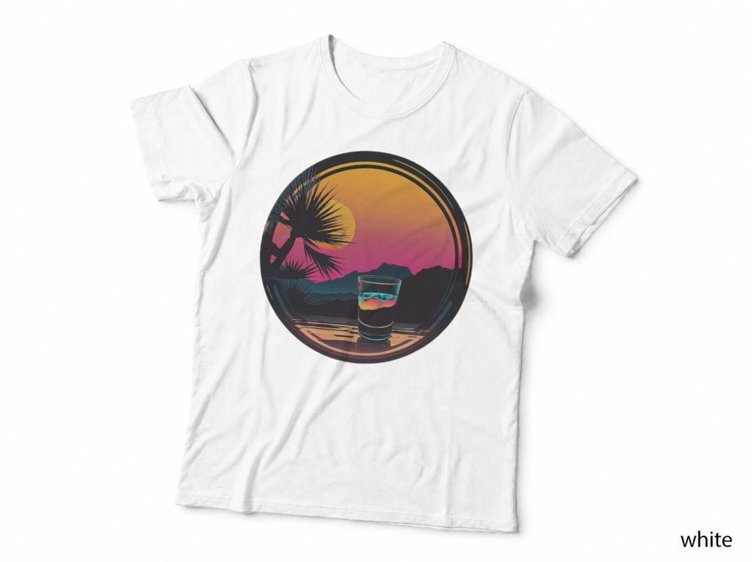 Tequila Synthwave 80s Retrowave Aesthetic T-Shirt