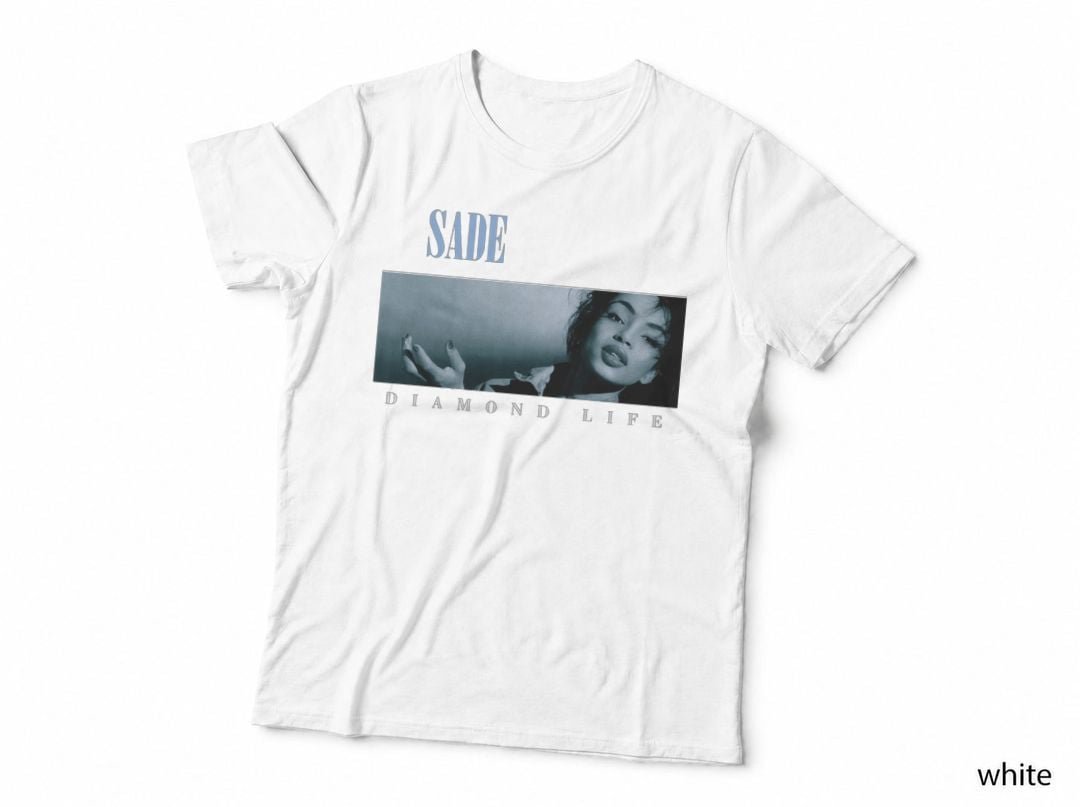 Sade Diamond Life T-Shirt, R&B Soul Music Fan, Retro Album Art