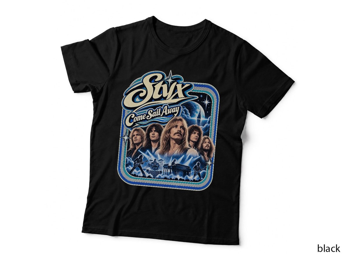 Styx Come Sail Away Vintage Arena Rock Classic Band T-Shirt