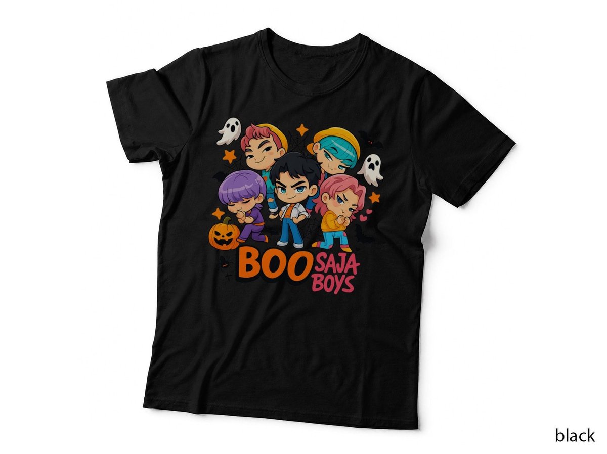 Halloween Boo Saja Boys T-Shirt, Spooky Costume Party Wear