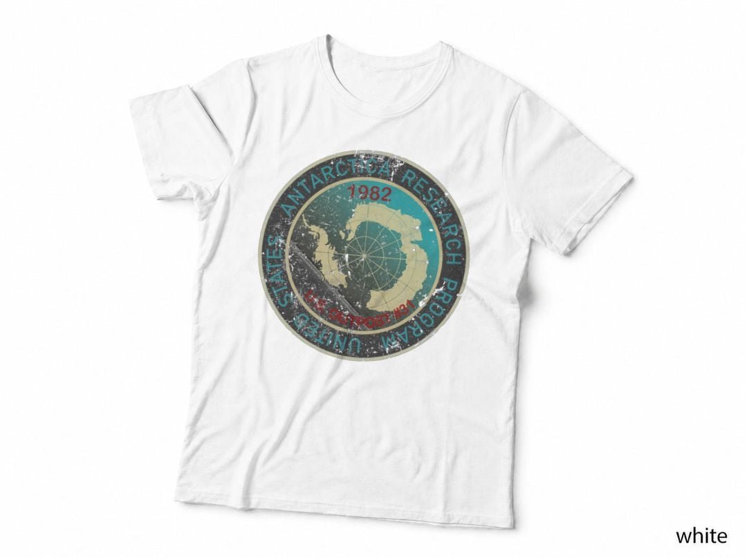 Antarctica Research Project T-Shirt, Vintage Exploration Theme