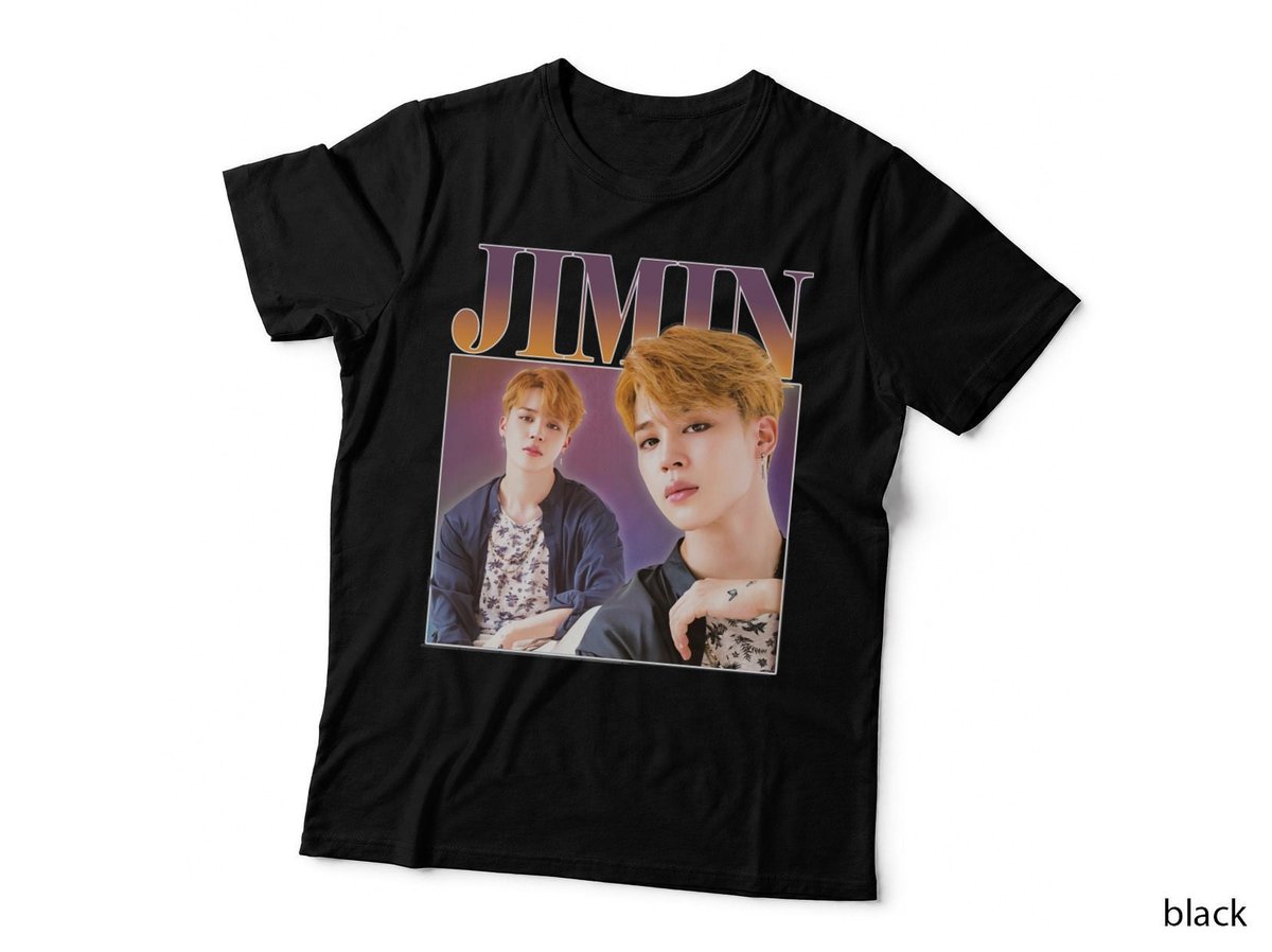 Jimin BTS T-Shirt, K-Pop Idol Vintage Homage, Music Lover Style