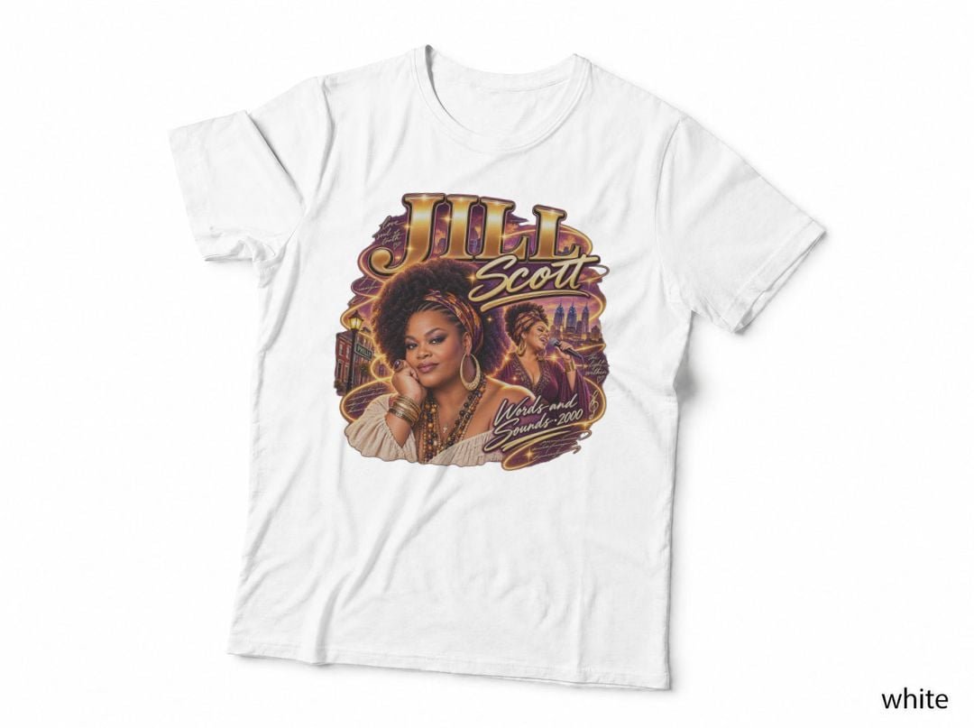 Jill Scott Neo Soul Poetry Philadelphia RNB Singer Music T-Shirt Hoodie Vintage