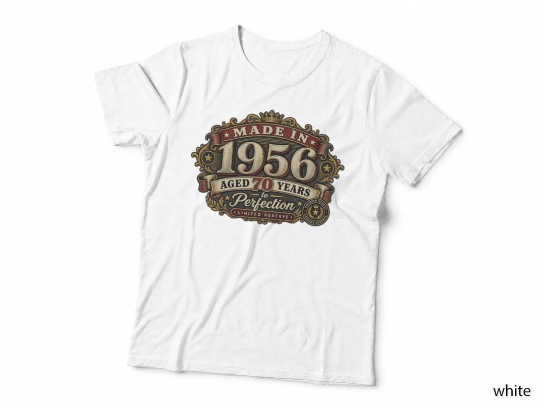 1956 70th Birthday Bourbon Label Aged To Perfection T-Shirt Hoodie Vintage Gift